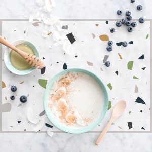 Vinyl Table Mat Terrazzo, Table Mats, Vinyl Placements