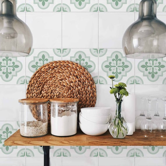 Tile Stickers For Floor/Wall, Home Decor Peel And Stick Tile Stickers For Kitchen, Bathroom