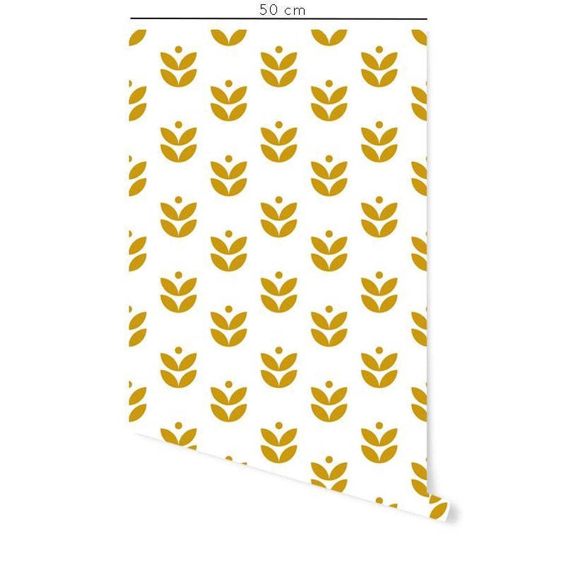 Scandi Flowers Wallpaper, Retro, Scandinavian image 3