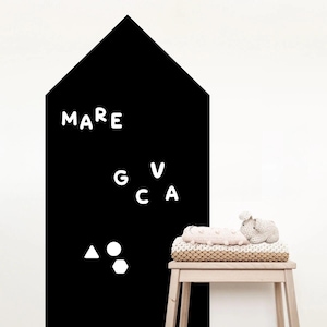 Magnetic Chalkboard Sticker, Adhesive Blackboard, Magnetic Frame Chalkboard, Large Framed Chalkboard for Wall, Decorative Framed Chalkboard