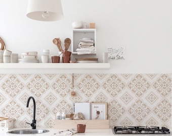Casablanca Tiles Wallpaper,Removable Wallpaper, Wallpaper, Peel and Stick Wallpaper, Tiles wall decor