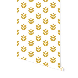Scandi Flowers Wallpaper, Retro, Scandinavian image 4