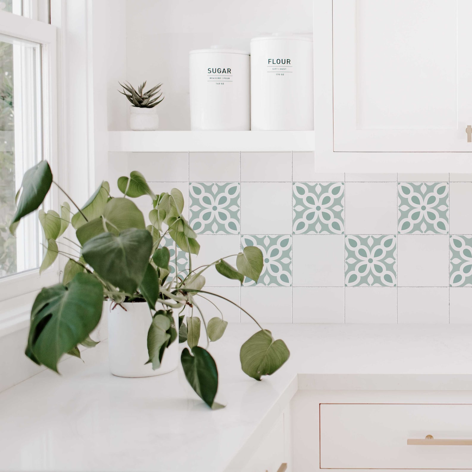 Kitchen Backsplash Mosaic Green Peel and Stick Backsplash - Etsy
