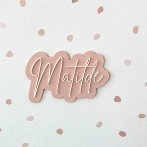 Acrylic Name Sign, Personalized Nursery Decor, Newborn Name Sign