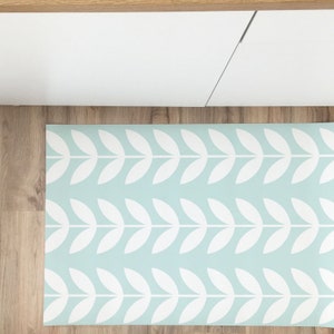 Leaf Pattern Linoleum Vintage Leaves Kitchen Rug, Linoleum Rug, Vinyl Carpet, Pvc Mat - Etsy