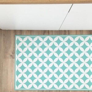 Diamond Kitchen Rug, Linoleum Rug, Vinyl Carpet, Pvc Mat
