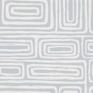Geometric Vinyl Floor Mat, Washable Kitchen Rug, Entryway Runner, Grey PVC Home Decor image 5