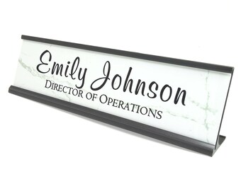 Marble Name Plate Etsy