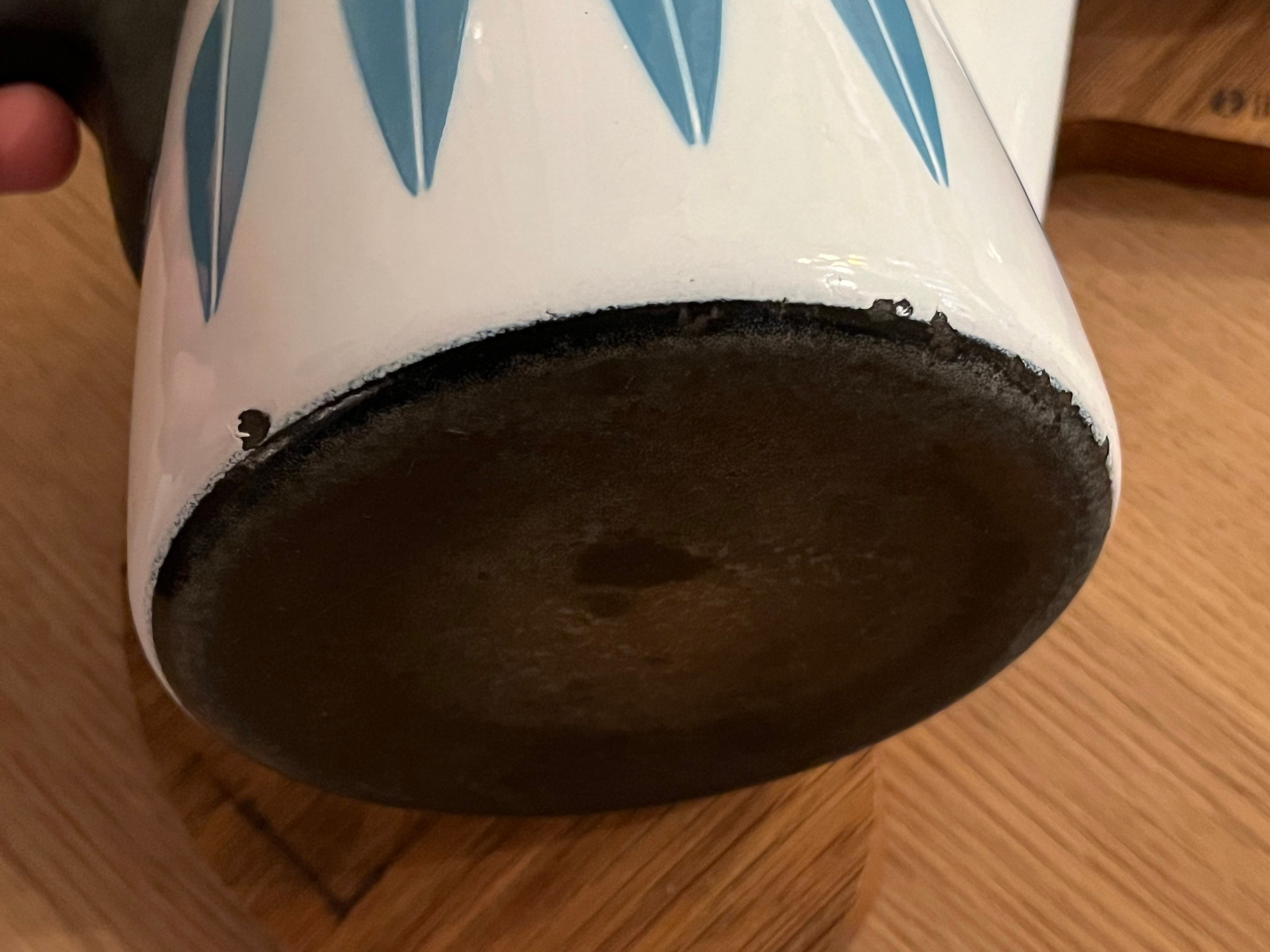 キャサリンホルム コーヒーポット、ブルーロータスエナメルケトル