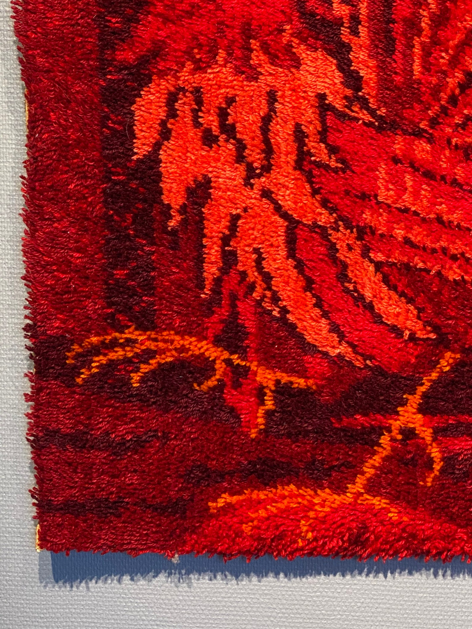 Danish Modern Rya Rug Rooster Ege Rya From the 1970s. Etsy