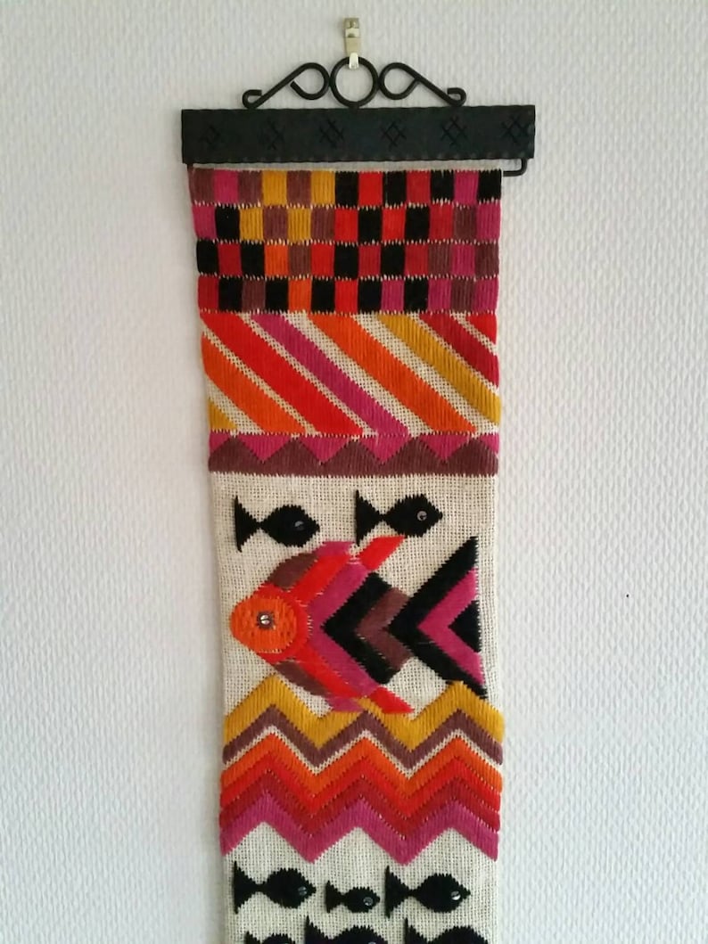 Retro Wandbehang Floralen Wohnkultur Teppiche Jahrgang Kunst Wolle