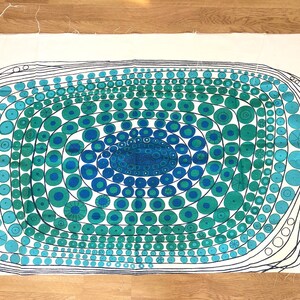 Swedish fabric wall hanging design Maud Fredin Fredholm scandinavian 60s