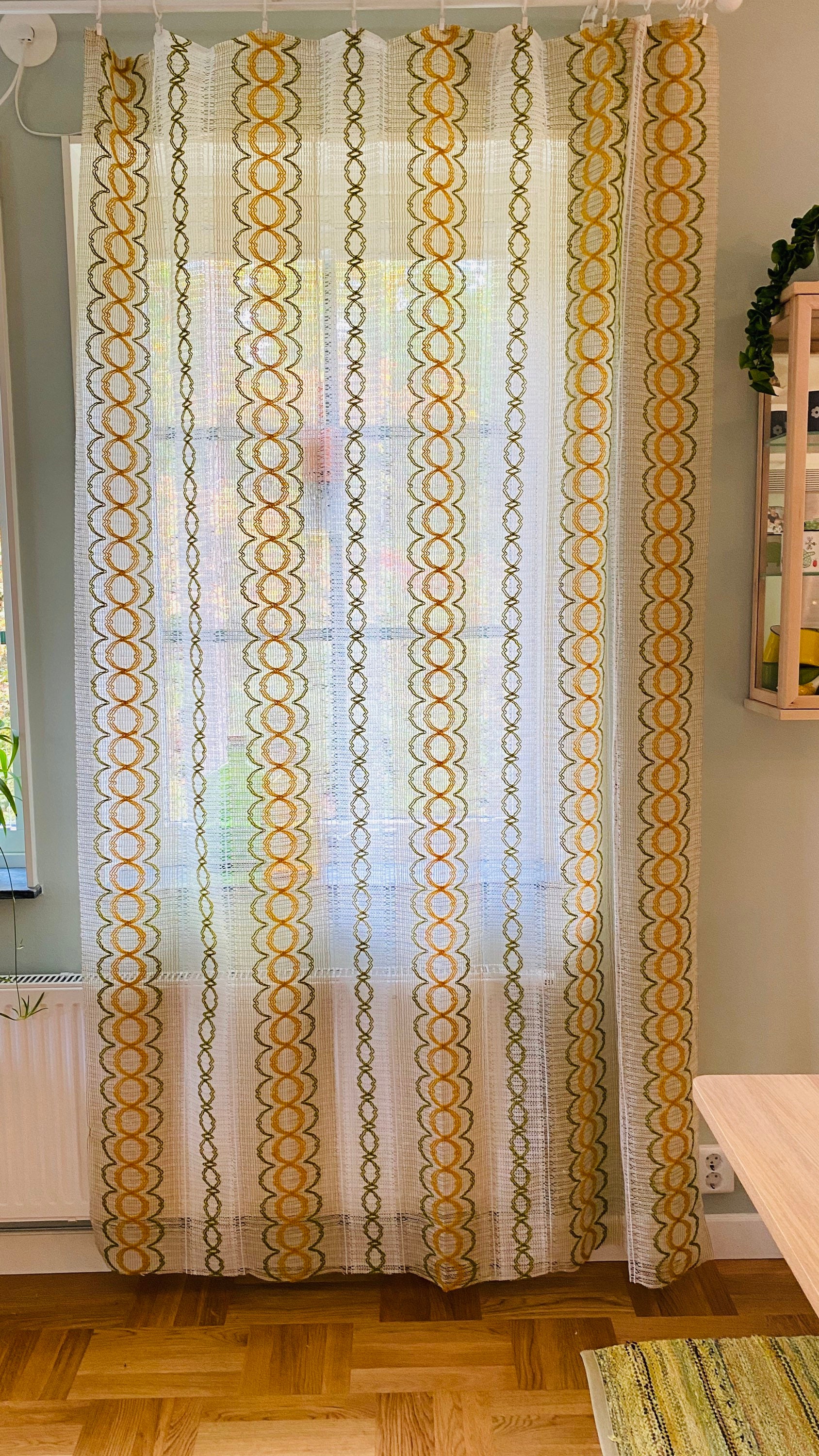 Skandinavische gardinen Vorhänge in schwedischen Retro-Stoff | Etsy