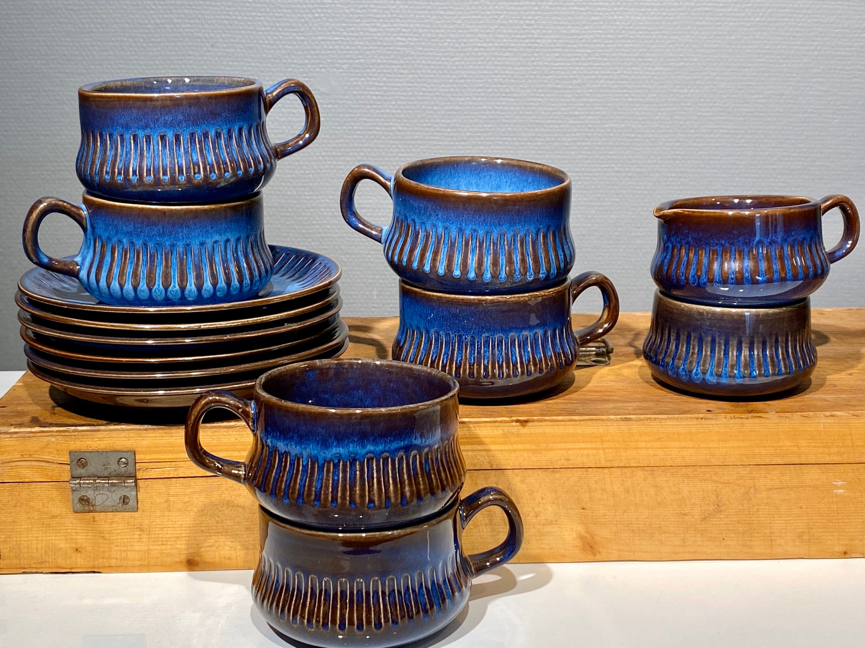 Swedish Tea cups Kosmos Gefle tea sets by Berit Ternell MCM Etsy