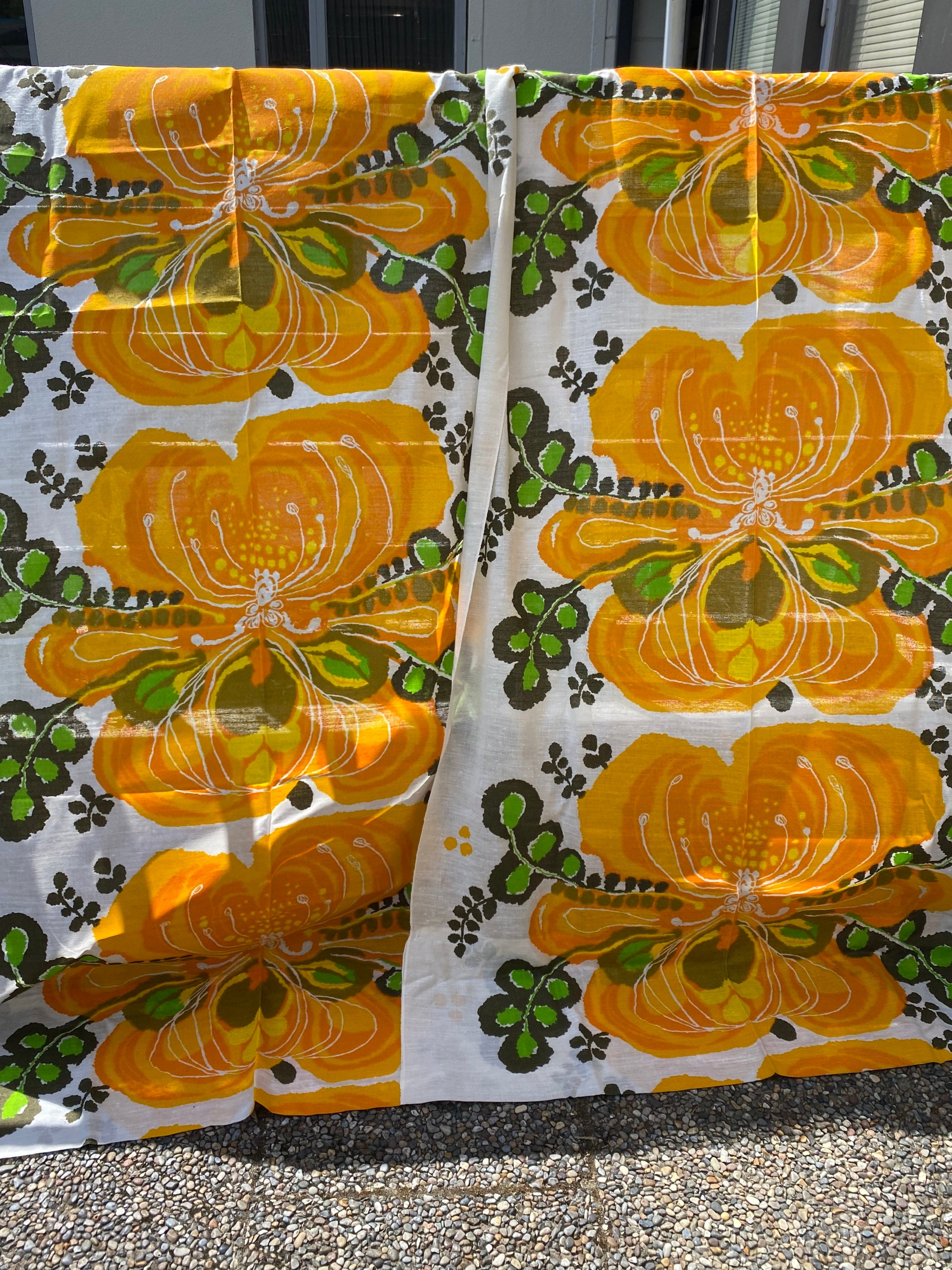 Skandinavische Vintage Gardinen im schwedischen Retrostoff | Etsy