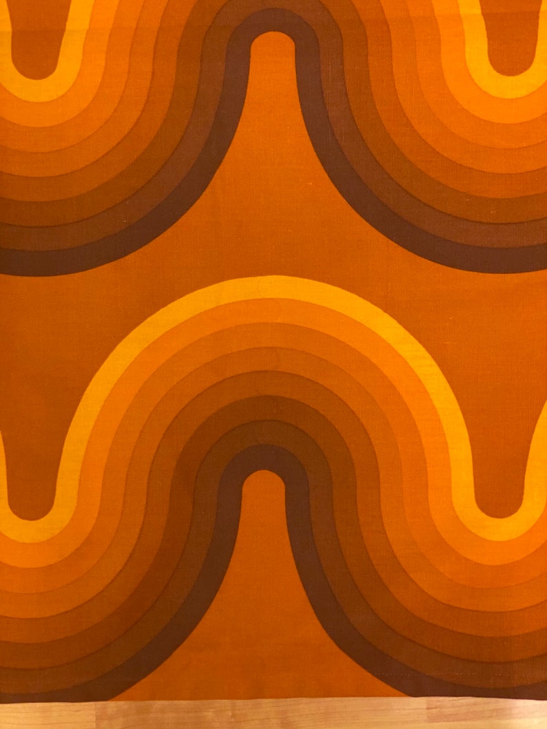 Verner Panton art print fabric for Mira-X Spectrum in 1970s. image 3