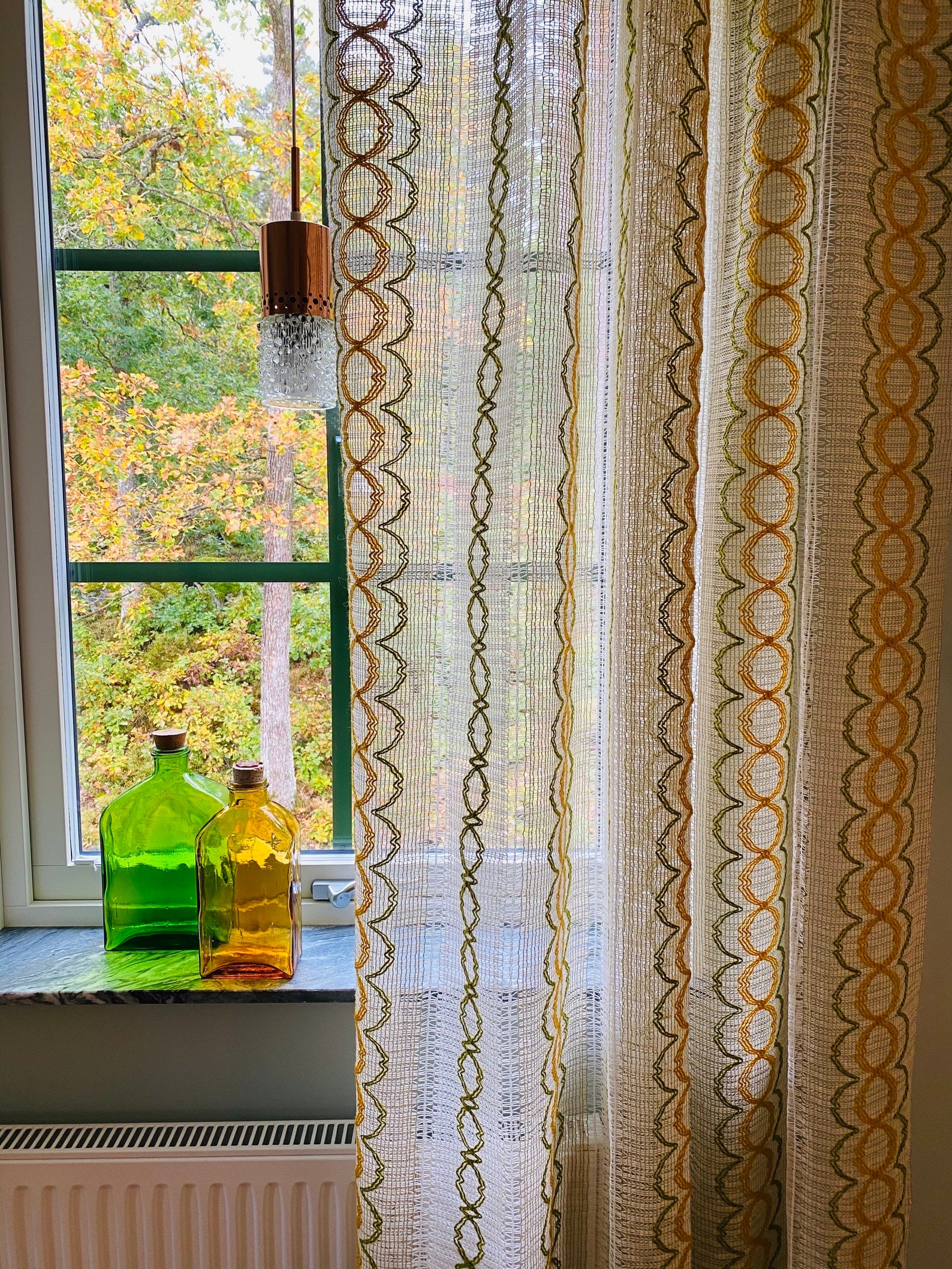 Skandinavische gardinen Vorhänge in schwedischen Retro-Stoff | Etsy