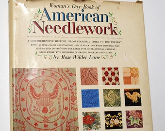 American Needlework by Womans Day 1963 Crochet Needlepoint Embroidery Hardcover Vintage Used Book PanchosPorch