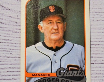 Roger Craig 1989 Topps Trading Card San Francisco Giants Baseball Card 744 Sports Memorabilia Collectible PanchosPorch