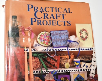 Practical Craft Projects Book by Acropolis Books 1993 Various Crafts Patterns Instructions Hardcover Vintage Used Book PanchosPorch
