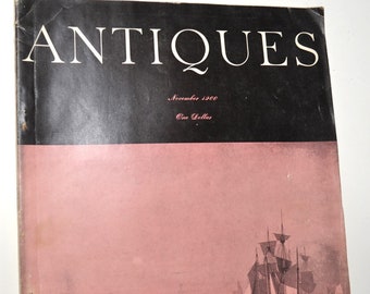 Antiques Magazine November 1960 Issue Furniture Collectibles History Paper Ephemera Vintage 1960s Magazine Publication PanchosPorch