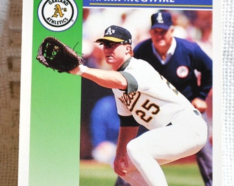 Mark McGwire 1992 Score Baseball Card - Oakland Athletics Vintage