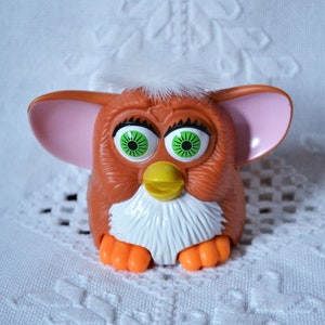 Vintage Furby Toy McDonalds Happy Meal Toy Brown White 1998 Kids Collectible Toy PanchosPorch