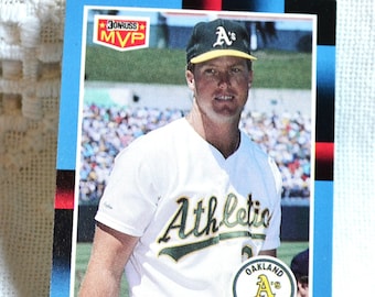 Mark McGwire 1987 Donruss MVP Baseball Card BC23- Oakland Athletics