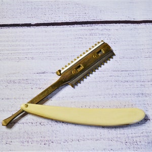 Vintage Durham Duplex Razor Celluloid Handle Collectible Mens Shaving Razor Barber Shop Decor PanchosPorch