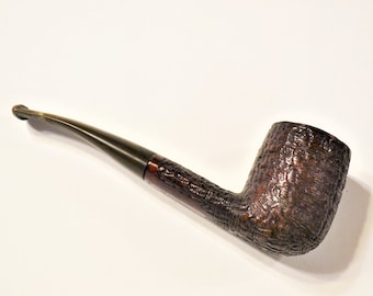 Vintage Roma Pipe Textured Briar Bowl Italy Estate Pipe Collection Tobacciana Pipe Smoker PanchosPorch