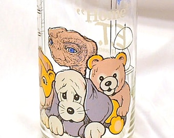 Vintage 1982 E.T. &quot;Home&quot; Glass Tumbler - Pizza Hut Promo