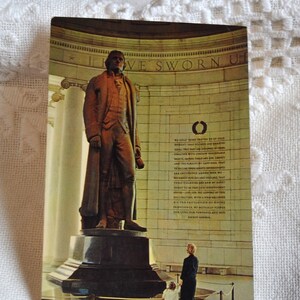 Carte postale vintage WASHINGTON DC Thomas Jefferson Memorial The Mall Post Card Souvenirs Tourisme Papier Ephemera PanchosPorch