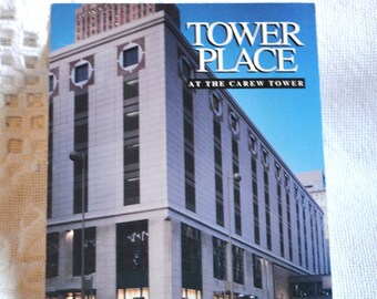 Vintage Cincinnati Postcard: Tower Place at Carew Tower, Ohio Souvenir