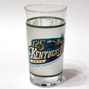 Vintage Kentucky Derby Glass Tumbler 1999 Churchill Downs Horse Racing Mint Julep Cocktail Glass Louisville Souvenir PanchosPorch