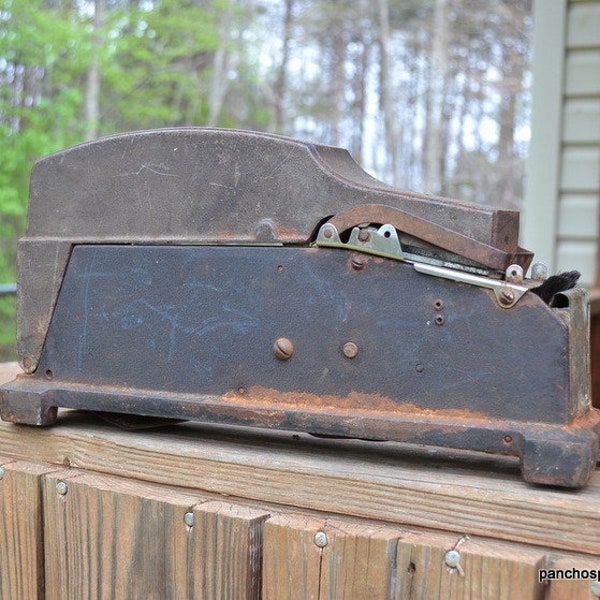 Vintage Industrial Tape Dispenser Machine Heavy Metal Restoration Project Movie Photo Prop PanchosPorch