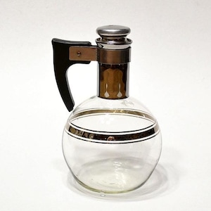 Vintage Inland Glass Coffee Carafe: Mid-Century Individual Tea Pot