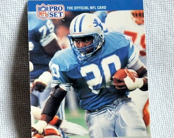 Barry Sanders Football Card 1990 Pro Set No 102 NFL Football Detroit Lions Collectible Vintage Sports Memorabilia PanchosPorch