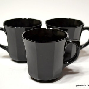 Set Of Six Luminarc Large Clear Glass Tea Coffee Chai Cappuccino Cups Mugs  320ml
