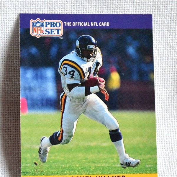 Herschel Walker Football Card 1990 Pro Set No 197 NFL Football Vikings Collectible Vintage Sports Memorabilia PanchosPorch
