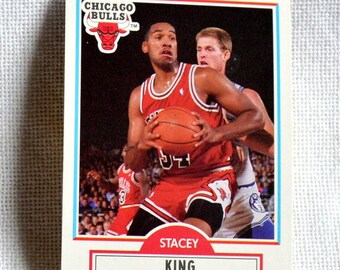 Stacey King Basketball Card: 1990 Fleer No 27, Chicago Bulls Memorabilia
