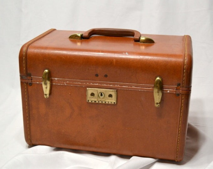 Valise Rigide Vintage Samsonite Streamlite Marron - Train Case, Bagage Occasion