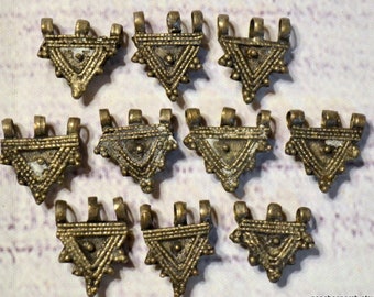 Vintage Ethiopian Prayer Box Charms Lot of 10 Jewelry Making Supplies Protection Box Ethnic Charms Silver Tone Metal PanchosPorch