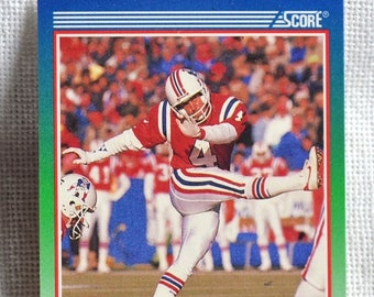 Jason Staurovsky Trading Card 1990 Score No 414 NFL Football Patriots Rookie Collectible Vintage Sports Memorabilia PanchosPorch