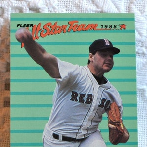 Roger Clemens 1988 Fleer All-Star Baseball Card: Red Sox Memorabilia