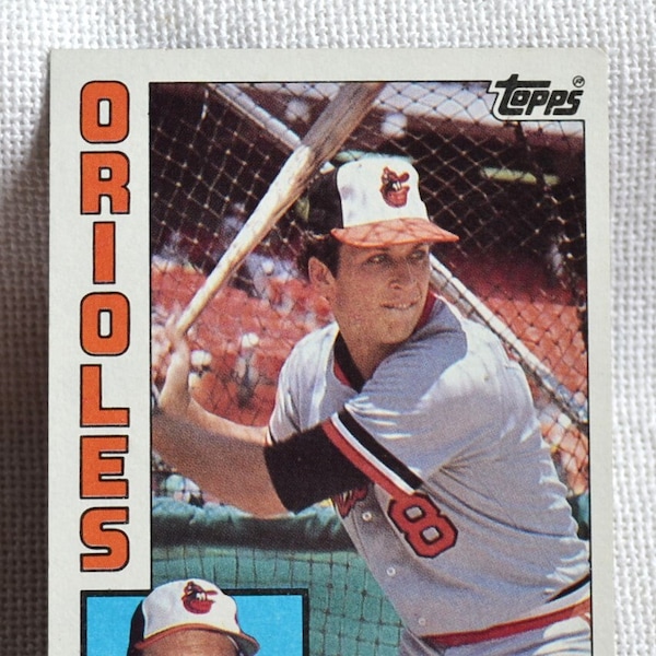 Cal Ripkin Baseball Card 1984 Topps No 490 Baltimore Orioles 1980s Trading Card Vintage Sports Memorabilia PanchosPorch