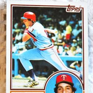 Kent Hrbek 1983 Topps Baseball Card - Minnesota Twins MLB Vintage Memorabilia