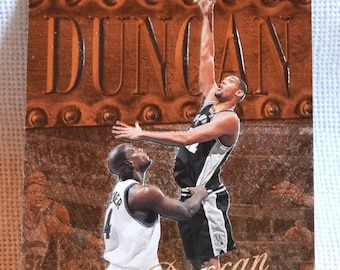 Tim Duncan 35 Card 1998 1999 Skybox NBA Basketball Trading Card Collectible Vintage Sports Memorabilia PanchosPorch