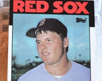 Roger Clemens 661 Baseball Card 1986 Topps Rookie Card Trading Card Red Sox 1980s MLB Baseball Vintage Sports Memorabilia PanchosPorch