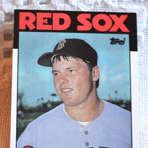Roger Clemens 1986 Topps Rookie Card - Boston Red Sox MLB Vintage Memorabilia