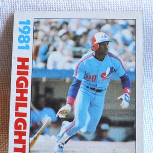 Tim Raines 1982 Topps Baseball Card - Montreal Expos Highlight Card